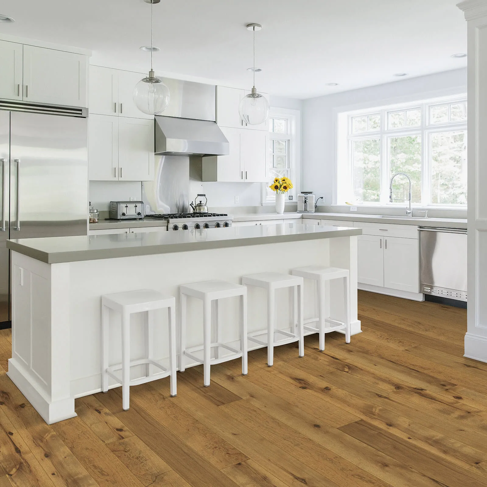 Kitchen Hardwood Flooring | D&D Carpets Inc