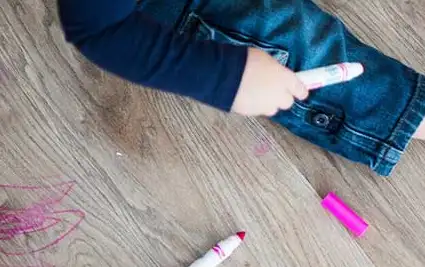 Crayon marks on Floor | D&D Carpets Inc